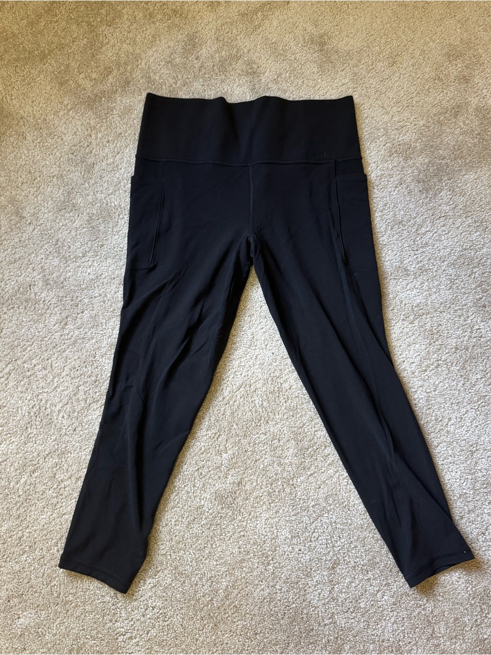 Athleta Black High-Waist Women's Active Leggings - Picture 2 of 6